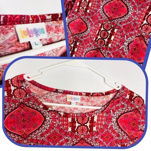 LULAROE Pink Paisley/Floral Fitted Dress - Picture 2 of 4